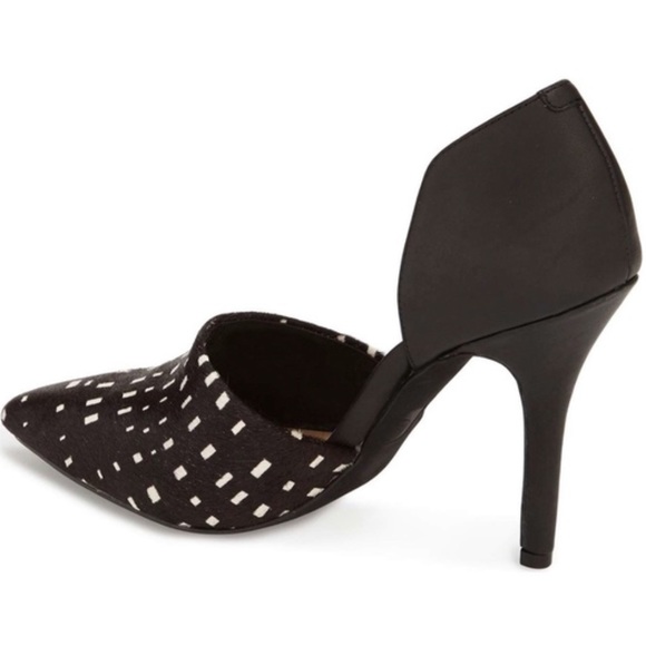 Joes Jeans Calf Hair D’orsay Pointed Toe Heels - Picture 2 of 14